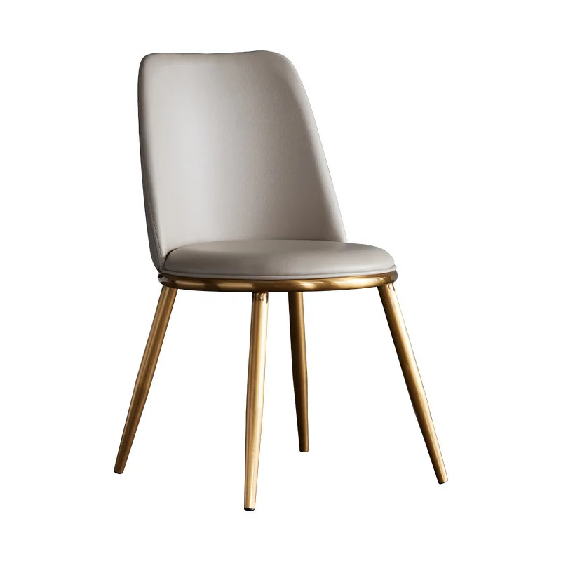 Hotel engineering leather dining chairs, coffee shops, comfortable backrest  soft-cushioned