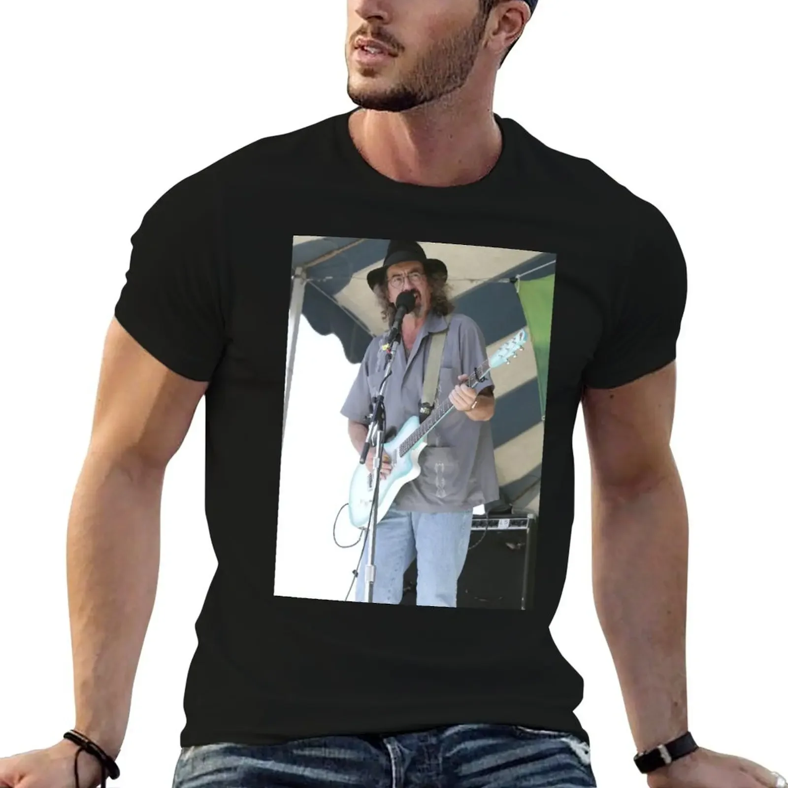 James McMurtry Photograph T-Shirt oversized plain Men's cotton t-shirt