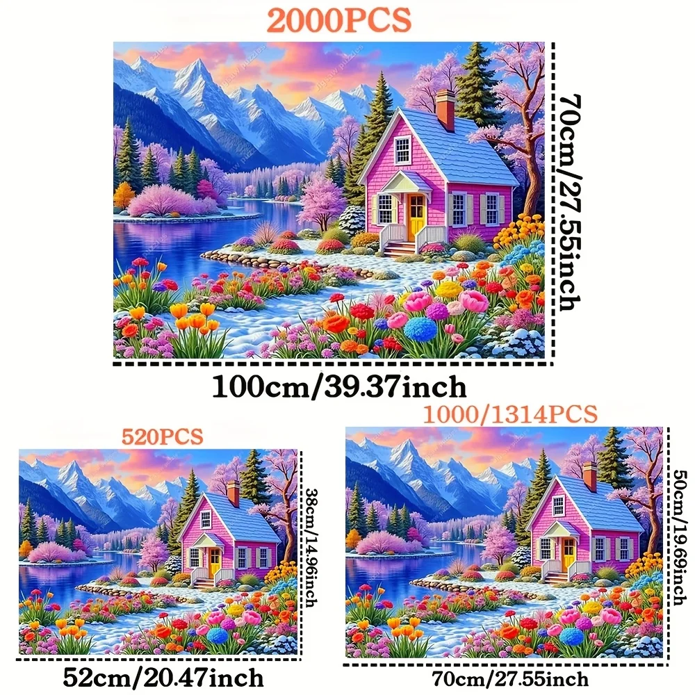 2000/1314/1000//520 elementów, Puzzle, Zabawa rodzinna, Puzzle dla dorosłych, Przenośny, sześcienny, do samodzielnego wykonania, dekoracja artystyczna, Puzzle DIY, wysokiej jakości papier, w
