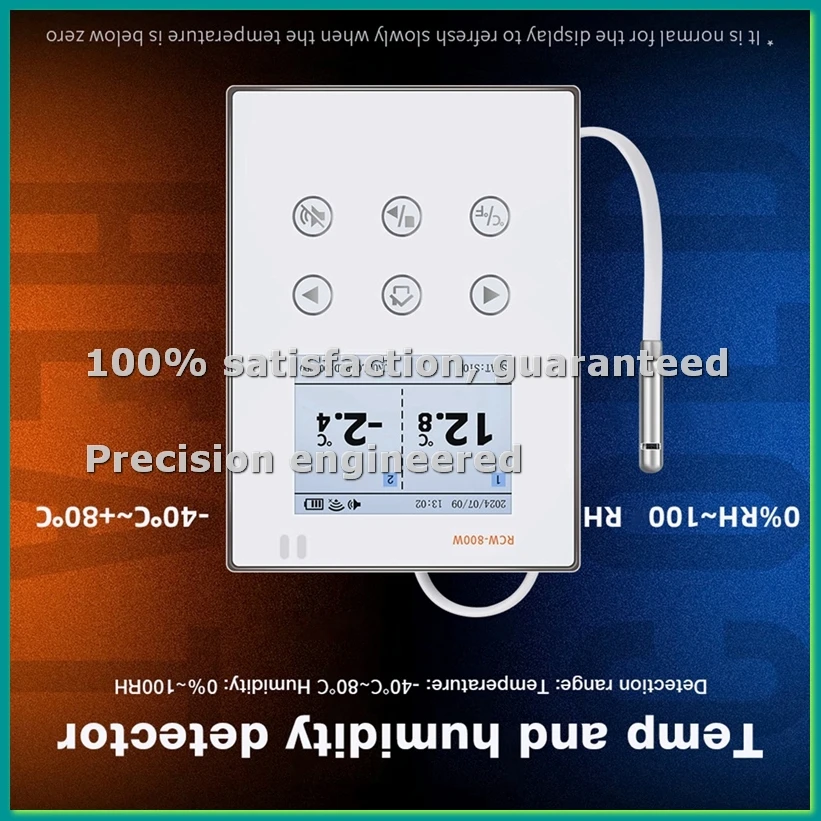 Wireless Real Time Humidity Temperature Data Logger with External Probe Wireless Monitoring for Cold Chain Management-PZZW