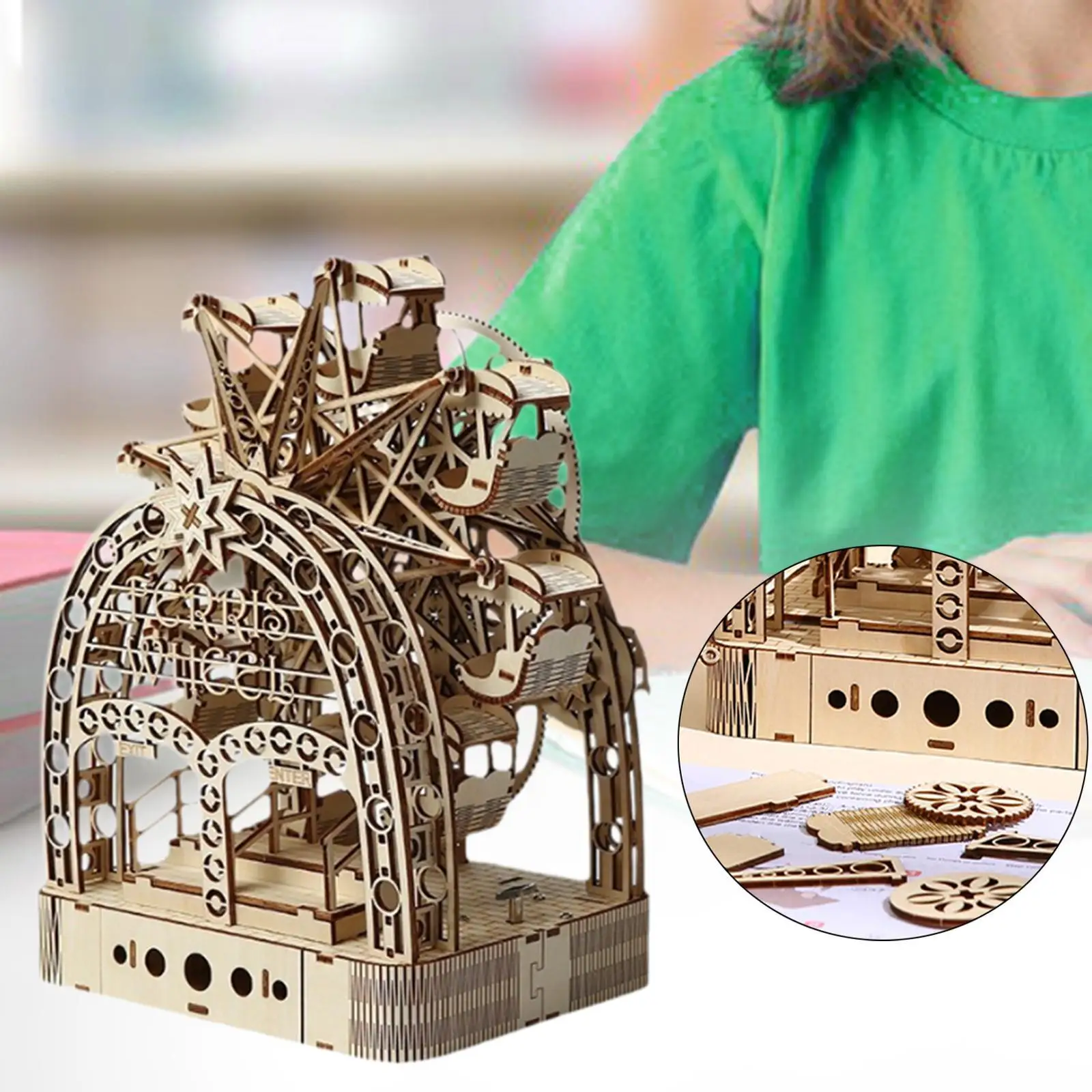 

Ferris Wheels Model Creative 3D Wooden Puzzle for Adults Kids Valentines Day