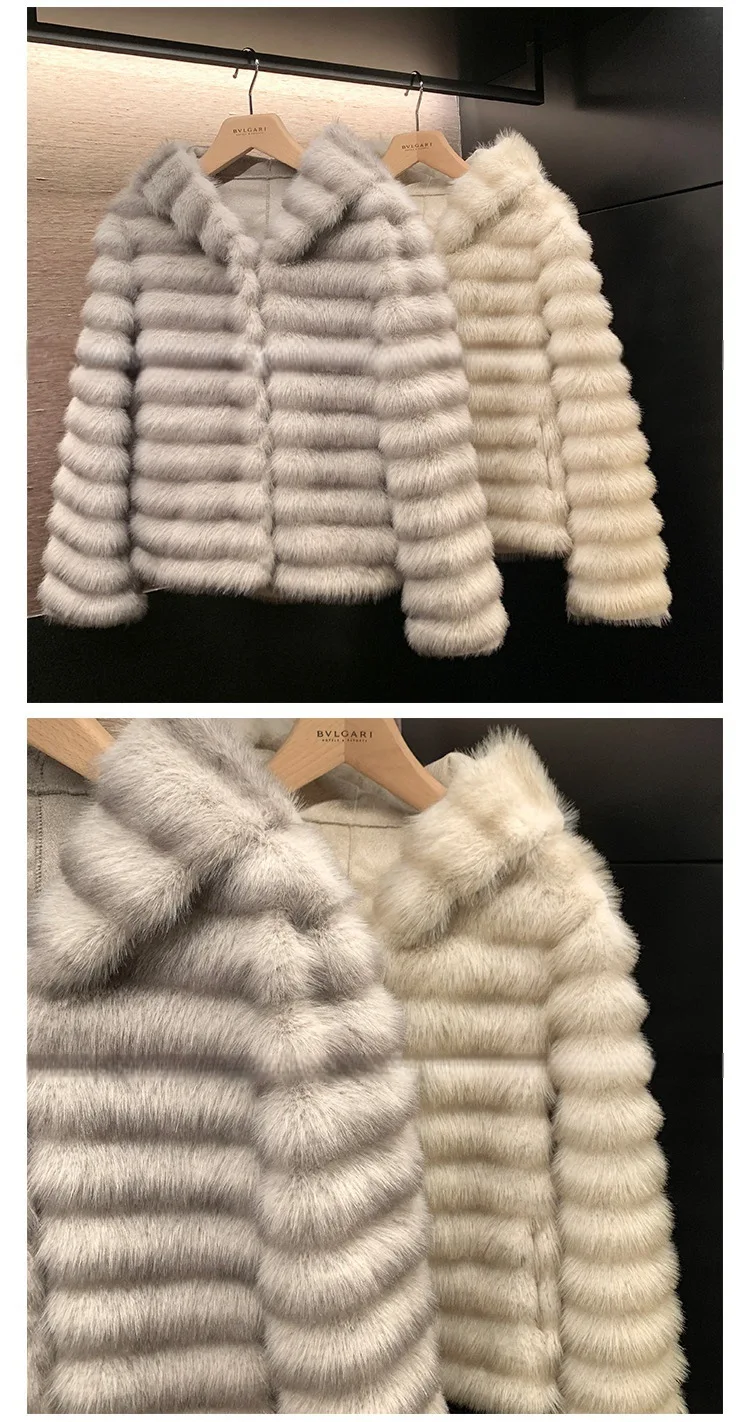 Nepbontjassen Vrouwen Met Capuchon Volledige Mouw Korte Jas Dikke Warme Y2k Streetwear Overjas Jassen Werk Bovenkleding 2025, Herfst Winter