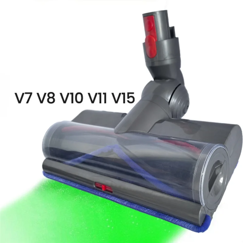الترويج! رأس منظف محرك عزم الدوران لأجزاء المكنسة الكهربائية دايسون V7 V8 V10 V11 V15 G5 مع أضواء الغبار LED لتنظيف الأرضيات