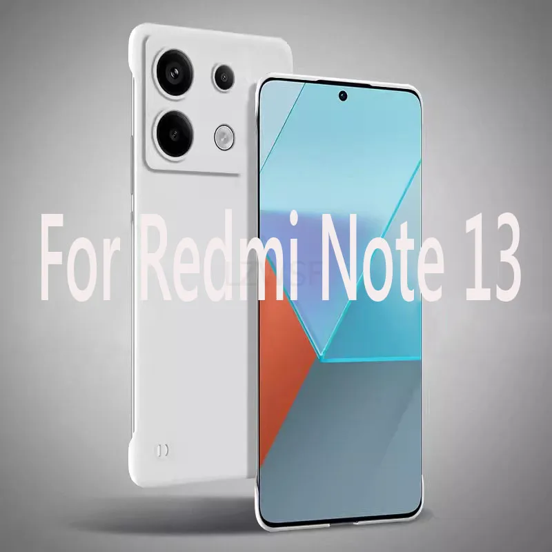 Frameless Slim Skin Matte Hard PC Back Cover Case On For Xiaomi Redmi Note 13 Pro Plus Note13 Pro+ 5G ShockProof Fundas Coque