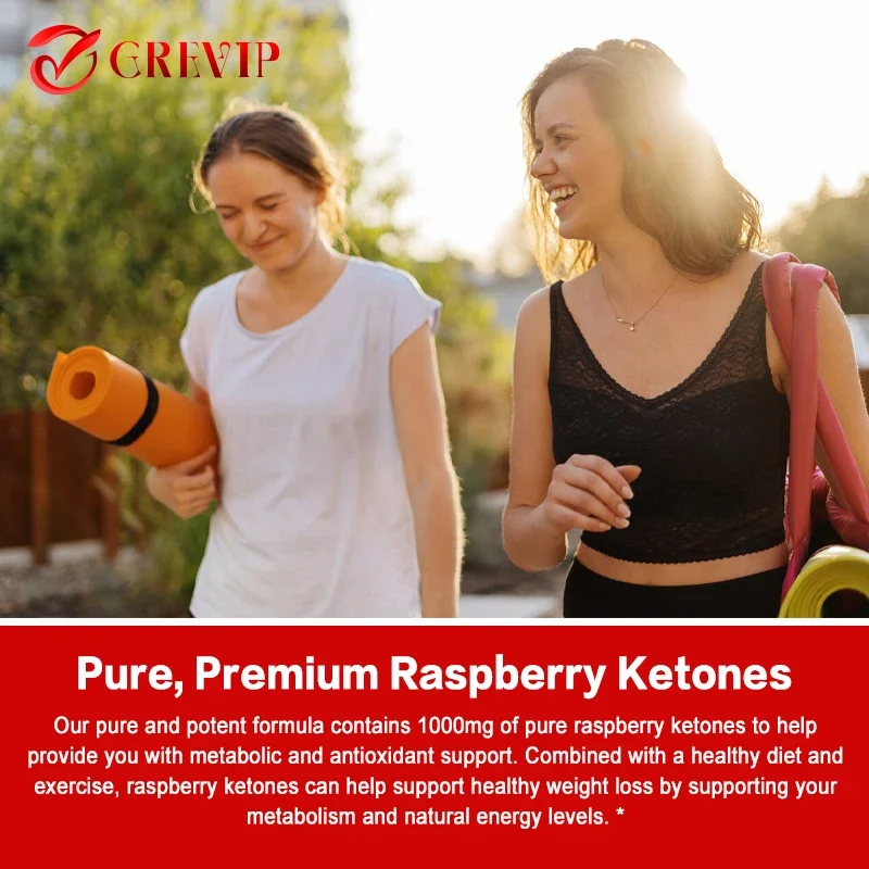 Perawatan kesehatan 100% murni Raspberry Ketones, hingga 1000 Mg Per menyajikan-3 bulan pasokan non-gmo-dukungan menurunkan berat badan canggih