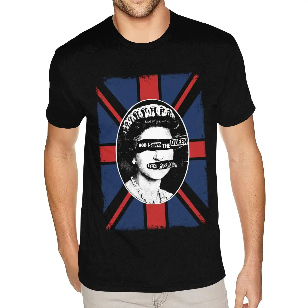 Футболка Sex Pistols God Save The Queen, рубашки большего размера, модные футболки для мальчиков