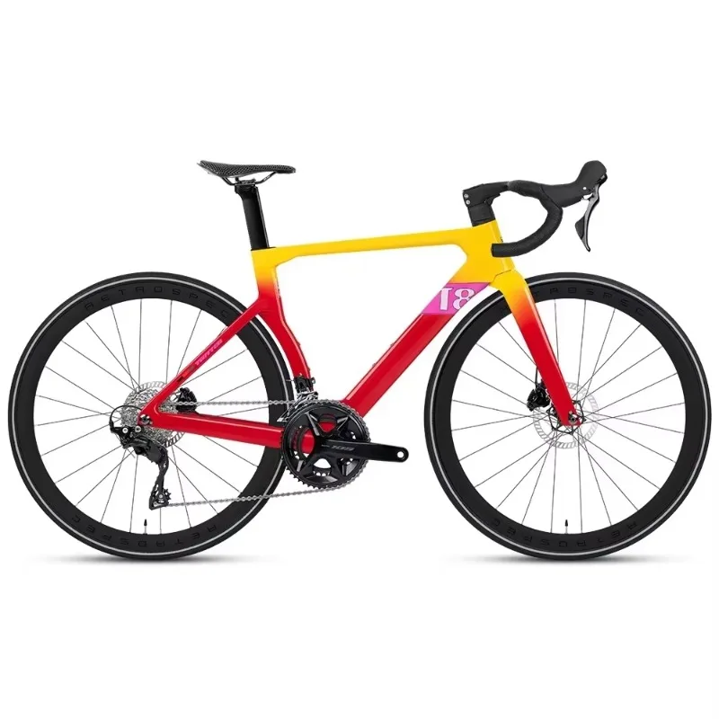 

Carbon Fiber Road Bike T8 700C RS 24S 105 Front Derailleur Full Hydraulic Disc Brake Racing Road Bicycle