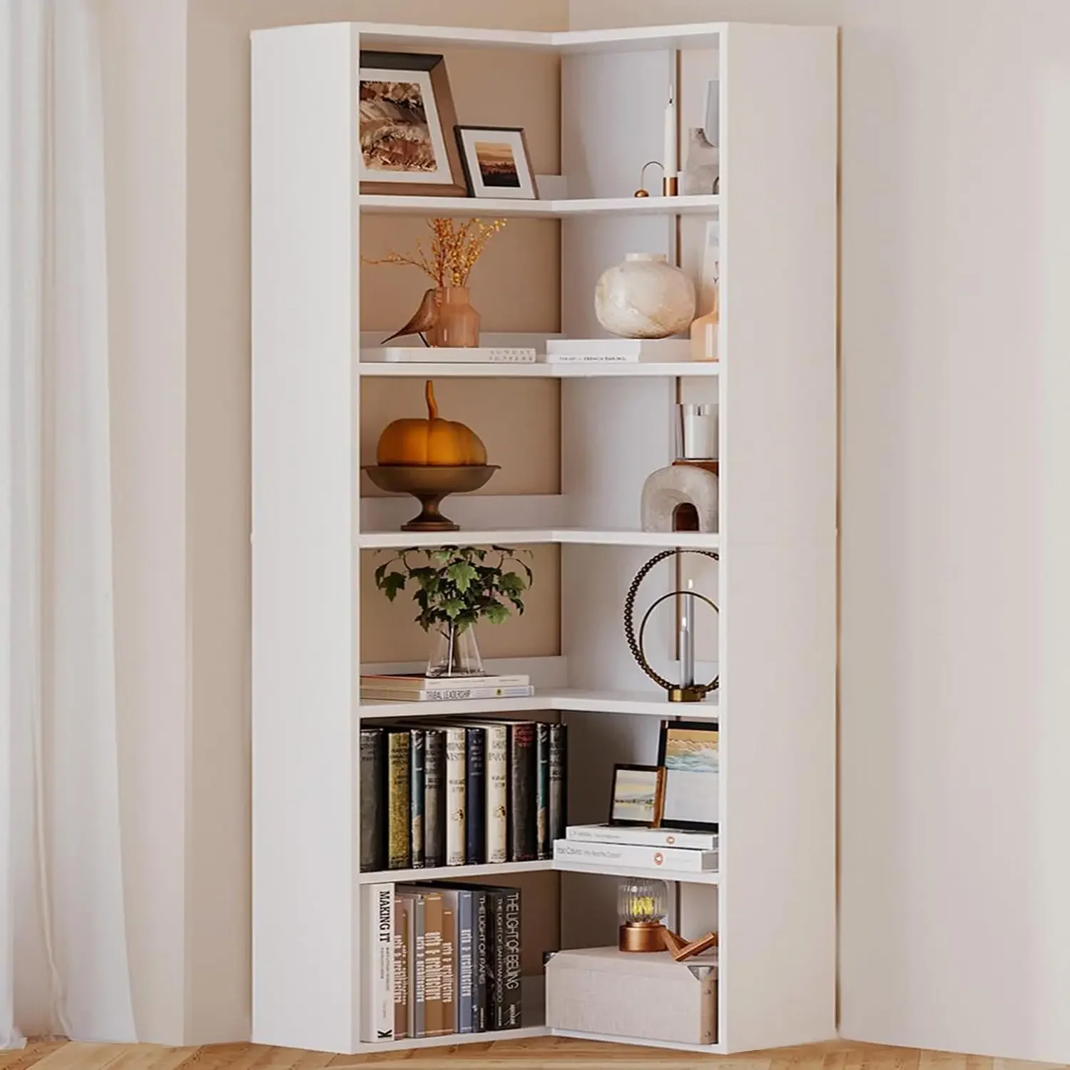 Corner Bookshelf, F…