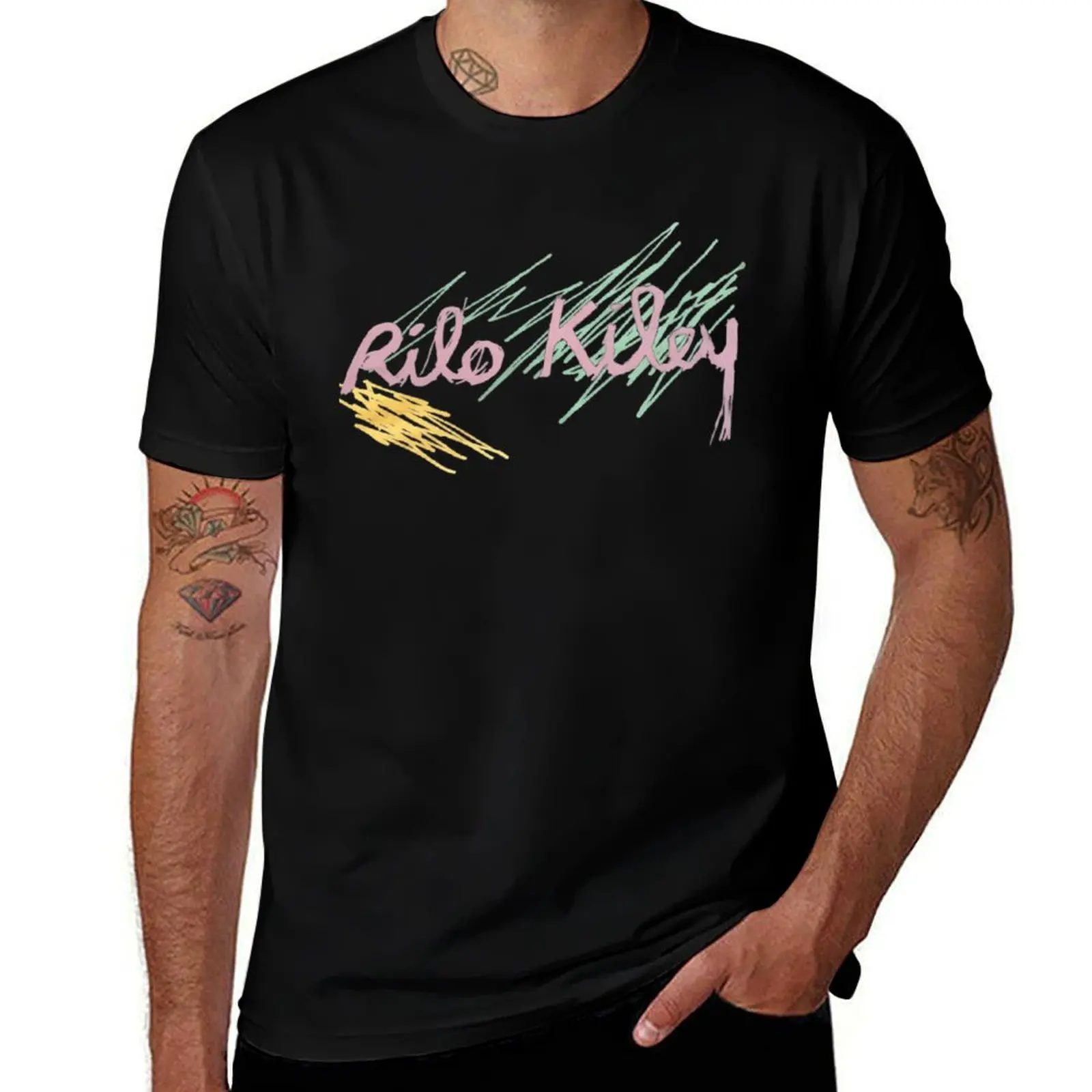 

Rilo Kiley Jenny Lewis Bright And Scribbled T-Shirt t shirts designer man t shirts graphic cotton t shirts man 100% T-Shirt