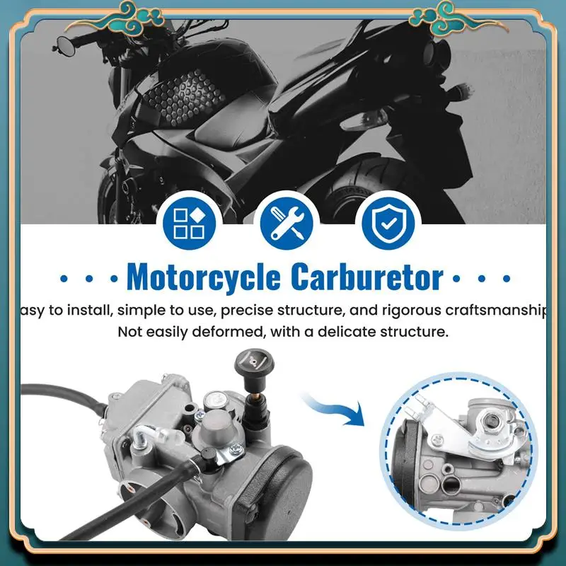 أحدث YBR125 دراجة نارية المكربن 125CC نظام الوقود موتو قطع الغيار لياماها YJM125 YB125 YZF XTZ125 YBR YB XTZ 125 المحرك #3