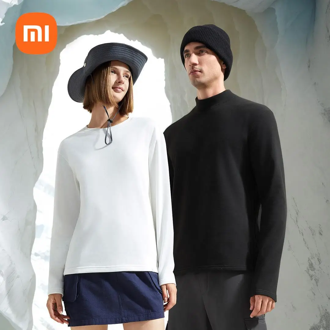 xiaomi mijia half high neck warm top autumn and winter half zipper primer Antibacterial anti-static high elastic primer