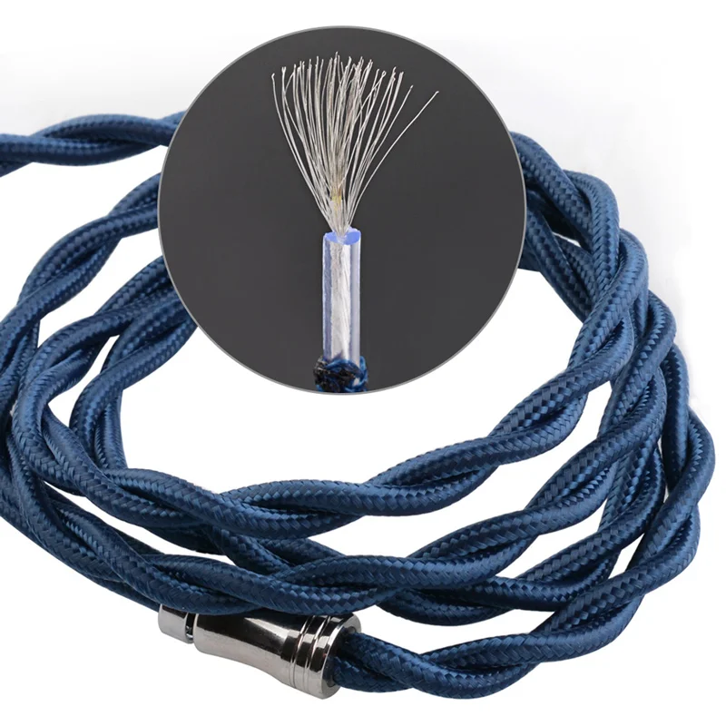 NICEHCK JIALAI JLY2 Earphone Cable PP Yarn Silver Plated OCC Upgrade Wire 3.5/2.5/4.4mm MMCX/ QDC/0.78mm 2Pin For KXXS ST-10s