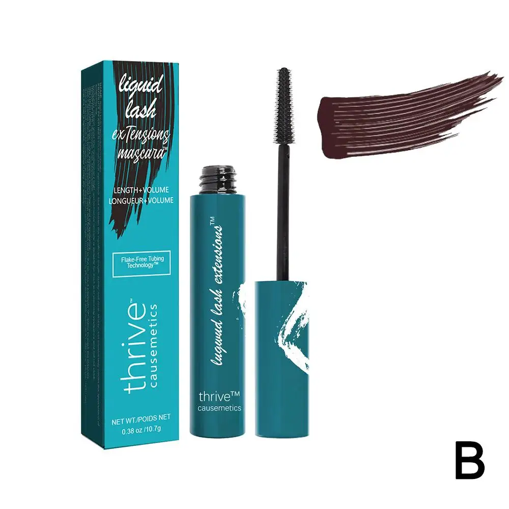 Thrive Mascara Curling Lengthen Eyelashes Extra Volume Waterproof Black Natural Lashes Eye Makeup Liquid Lash Extensions Mascara