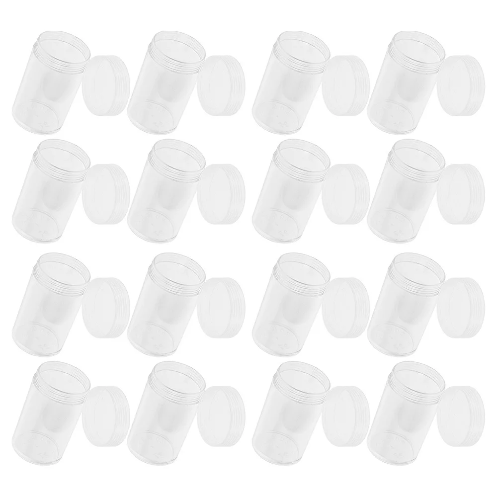 20 stücke Kunststoff Münze Box Transparent Runde Halter Für Münze Sammlung Lagerung Fall Organizer Container Keeper Kapsel Liefert