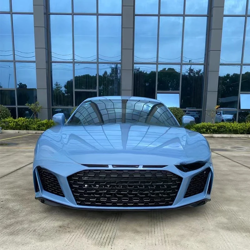 For 2007-2016 R8 MK1, Includes Front Bumper, Side Skirts Rear Diffuser, High Quality Clip‑on Design, Easy Insta Auto Body