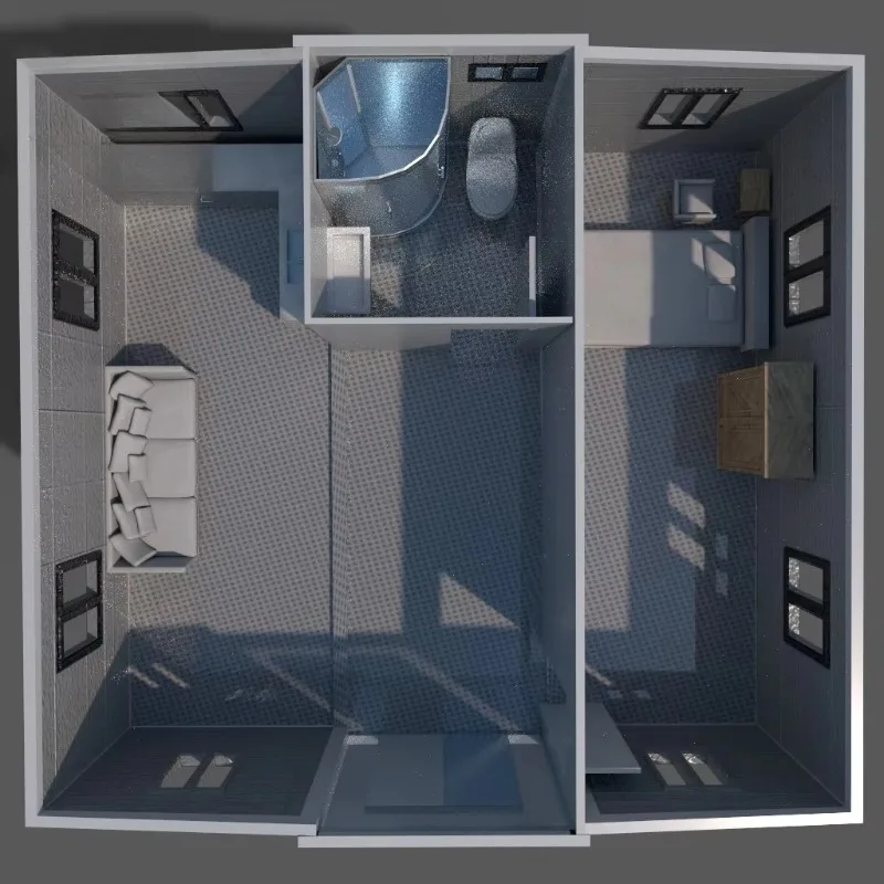 Detachable 20Ft 40Ft Luxury Modern Prefab Villa Shipping Portable Container House 2 3 4 5 Bedroom Garden Rooms Easily Assembled