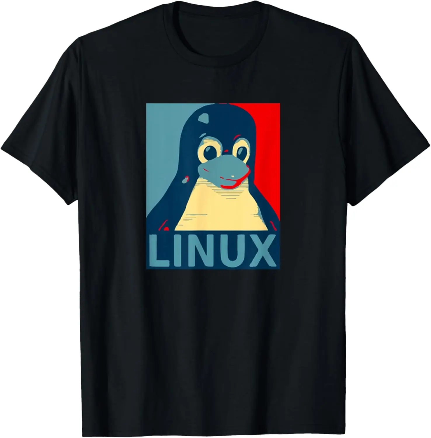 Camiseta com design gráfico Linux Tux Penguin