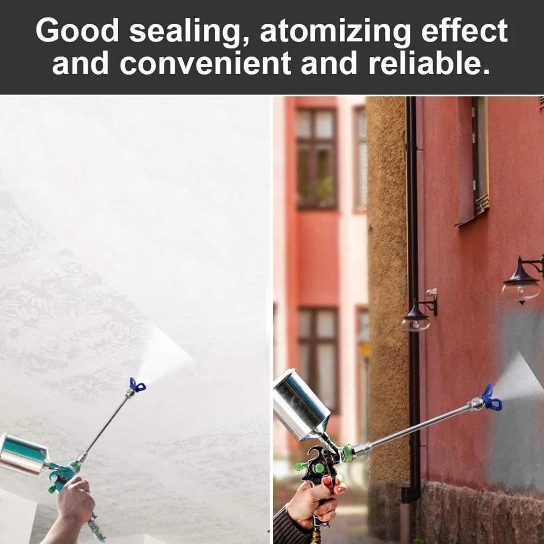 ABKO-Mât d'Extension de 30cm avec Siège de Buse pour Systèmes de Pulvérisation de Peinture Sans Air