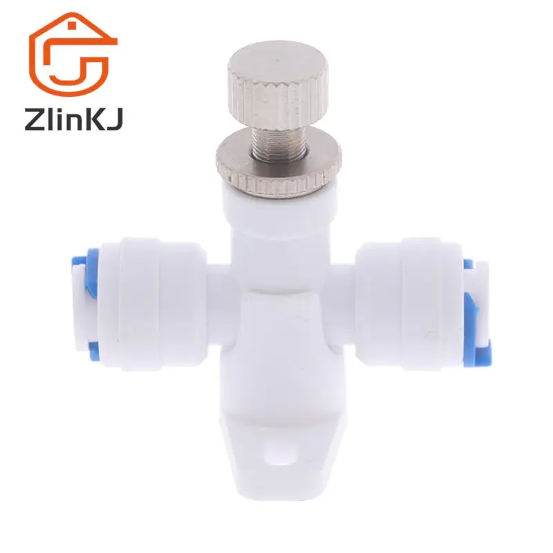 

Reverse Osmosis 1/4" Hose RO Water Flow Adjust Valve Regulator Waterflow Control Valve Connector Fitting Water Speed Controller