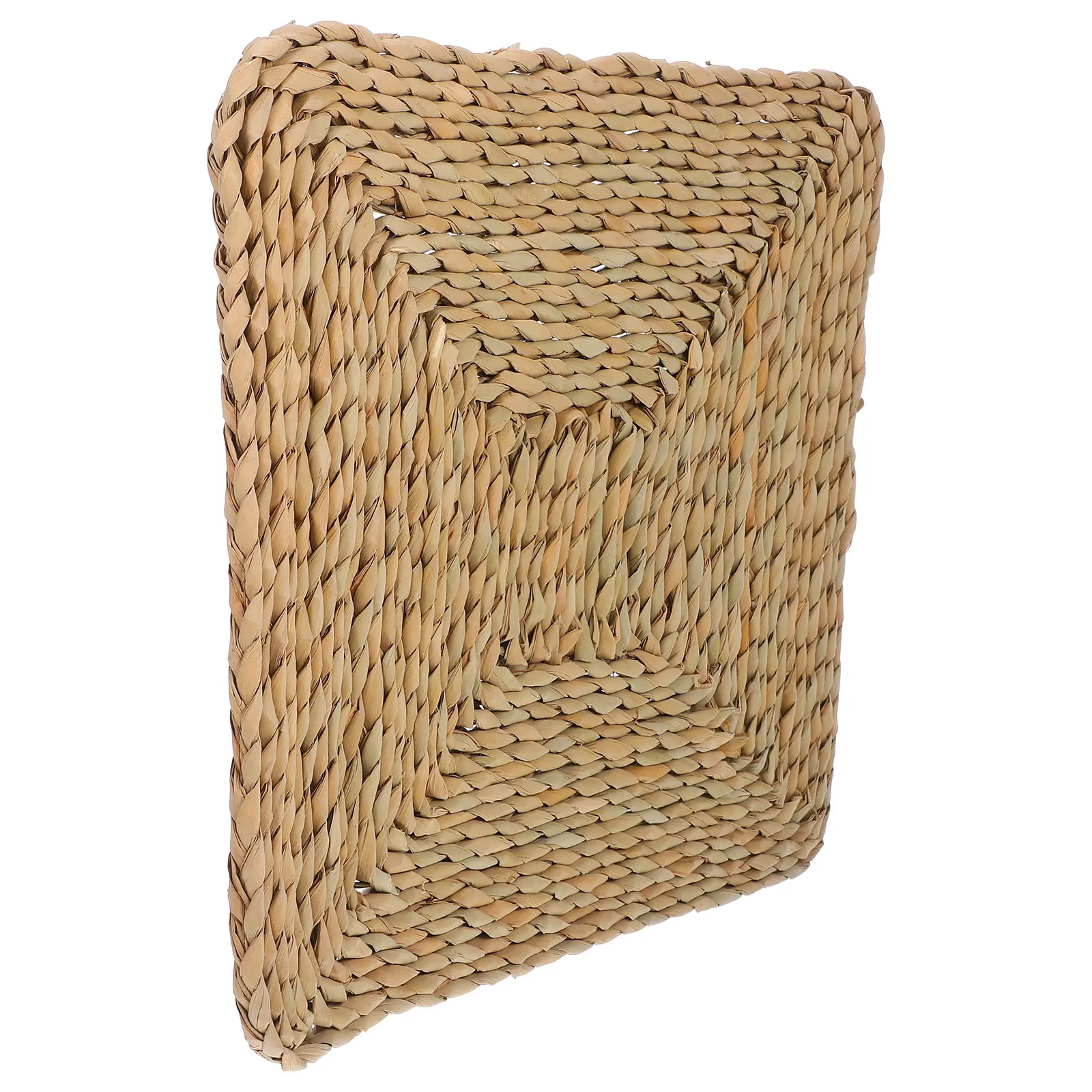 

Yoga Straw Woven Floor Cushion Durable Comfortable Living Bedroom Dining Room Home Indoor Floor Cushion Office Decor