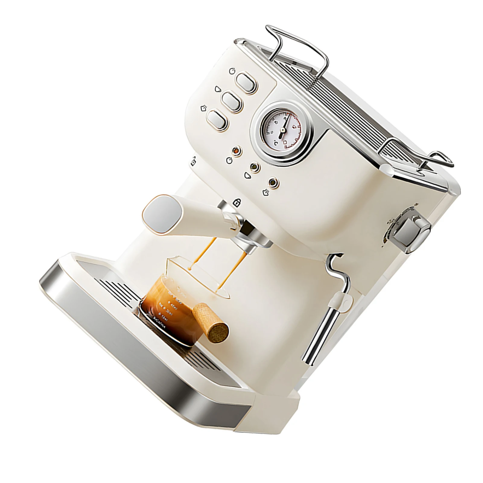 ماكينة صنع القهوة 1050 وات 1.5 لتر سعة كبيرة شبه أوتوماتيكية 20 بار ماكينة صنع القهوة ذات الضغط العالي للمقاهي المنزلية #4