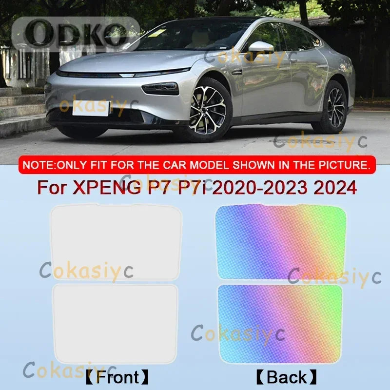 

Car Clip-on Sunroof Skylight Blind Shading Cover Colorful Ice Crystal Auto Roof Sunshade For XPENG P7 P7i 2020-2022 2023 2024