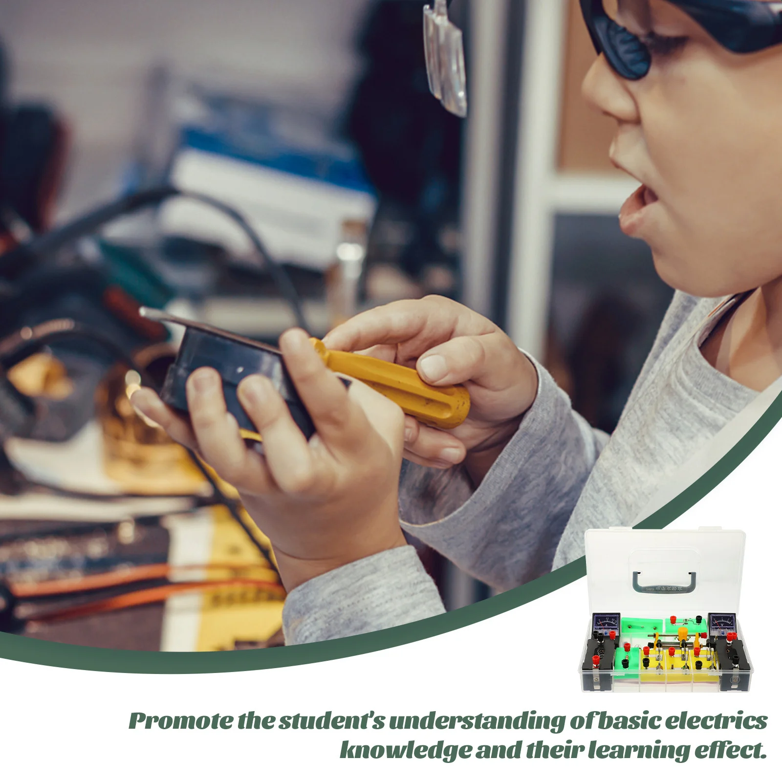 

1Set Student Electrics Experimental Kit Promotes Science Exploration Compact Design Easy Carry Ideal for Home School Physics