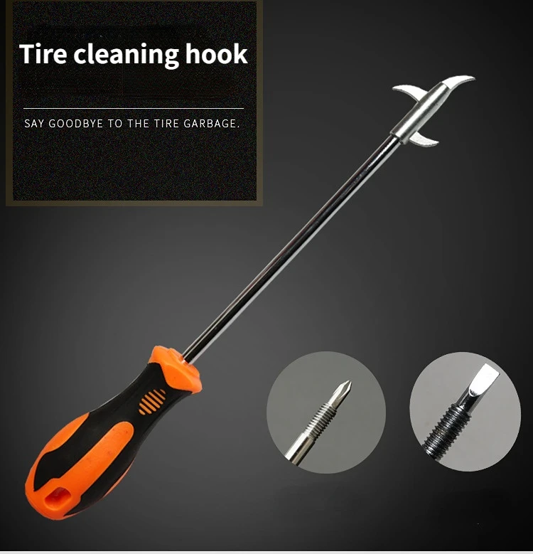 Stone Removal Hook For Automobile Tires Cleaning Scraper Removing Stones Cleaning Tools Picking Hook Explosion-proof Protection