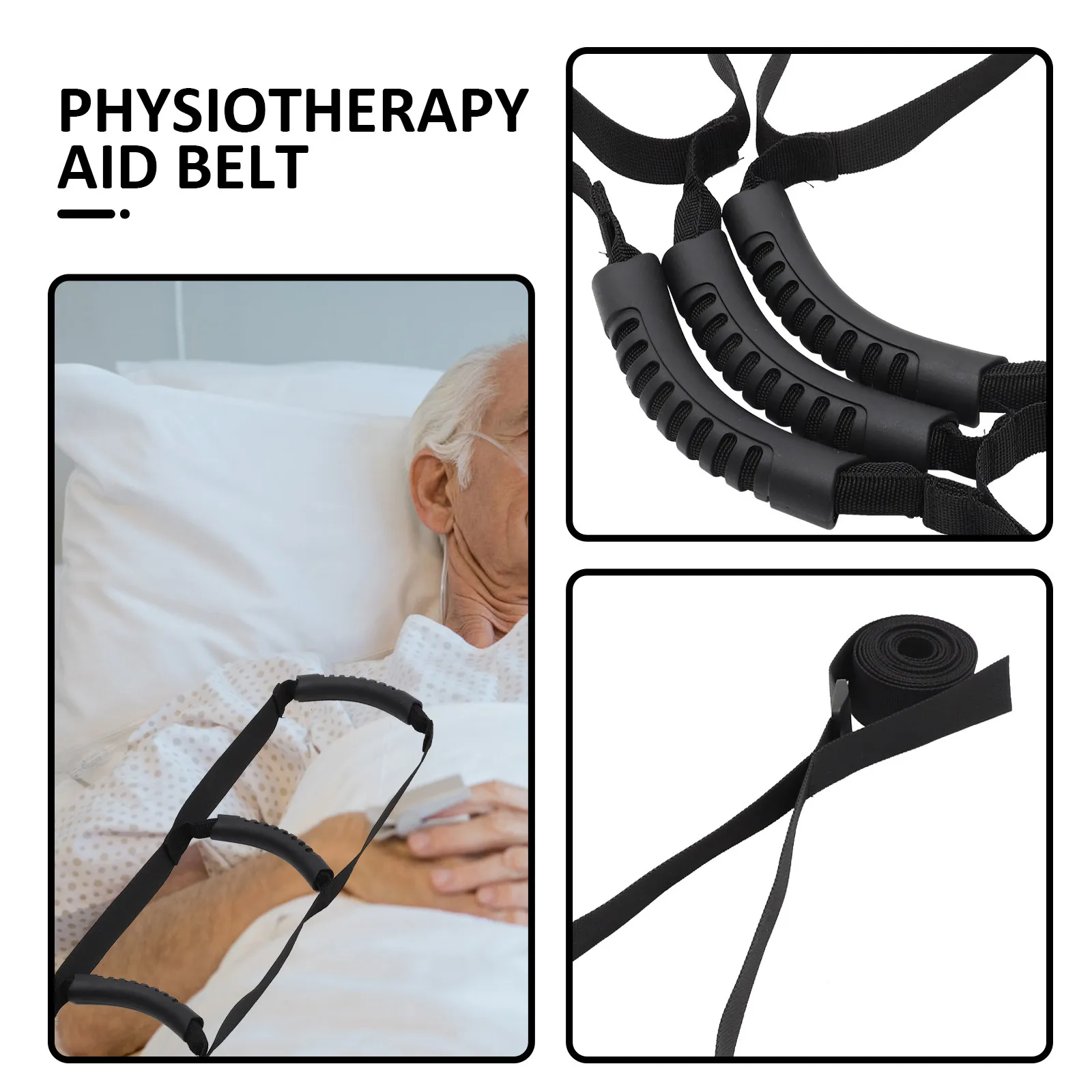 Elder Pull Up Strap Adjustable Bed Ladder Elderly Assist Strap Bed Sit Up Aid Disabled Belt Support Nursing