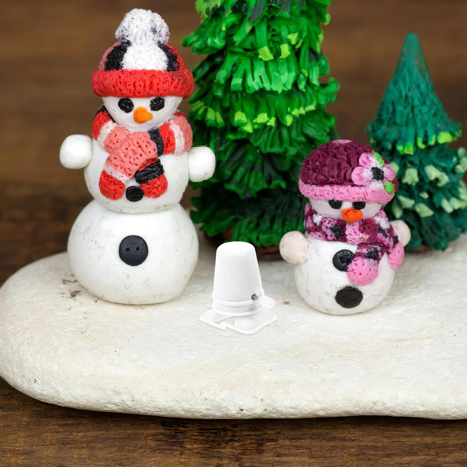 아바오담 6개입 시계태엽 로봇 장난감 바람으로 움직이는 동물 메커니즘 부품 부활절 공예 액세서리 화이트