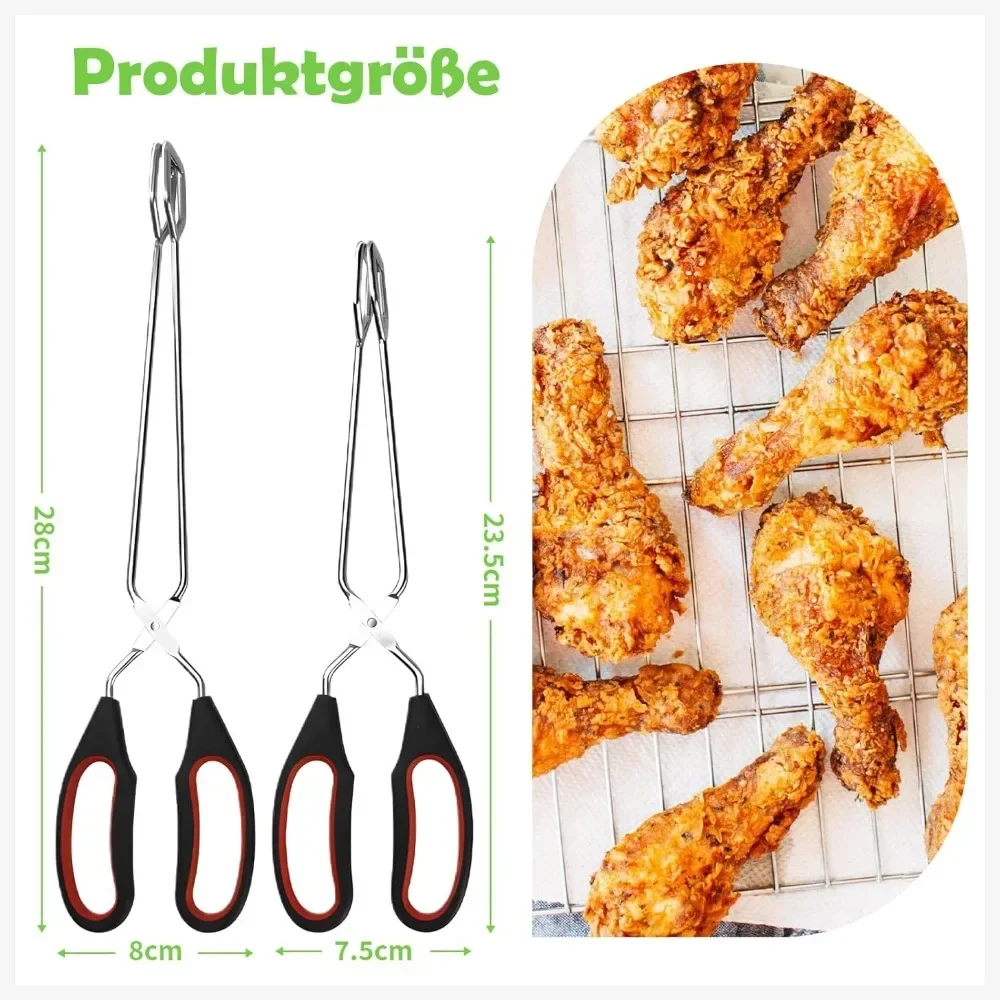 BBQ Tools Barbecue Scissor Pliers Tongs Grilled Food Tong Long Handle Bread Roast Clip Charcoal Pliers Kitchen Accessories