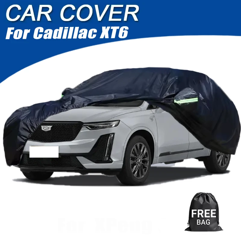 

Full Car Cover For Cadillac XT6 Waterproof Summer Sun Shade Anti-UV Winter Rain Snow Prevent Cover Car Accessories