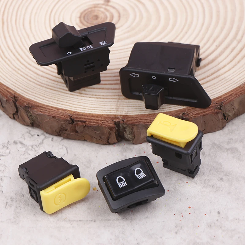 

Новинка, 5 шт./комплект, кнопка переключателя для мотоцикла, головка, лампа, диммер, сигнал поворота, одиночный стартер, верхний и нижний свет, электрическая пусковая кнопка для мотоцикла