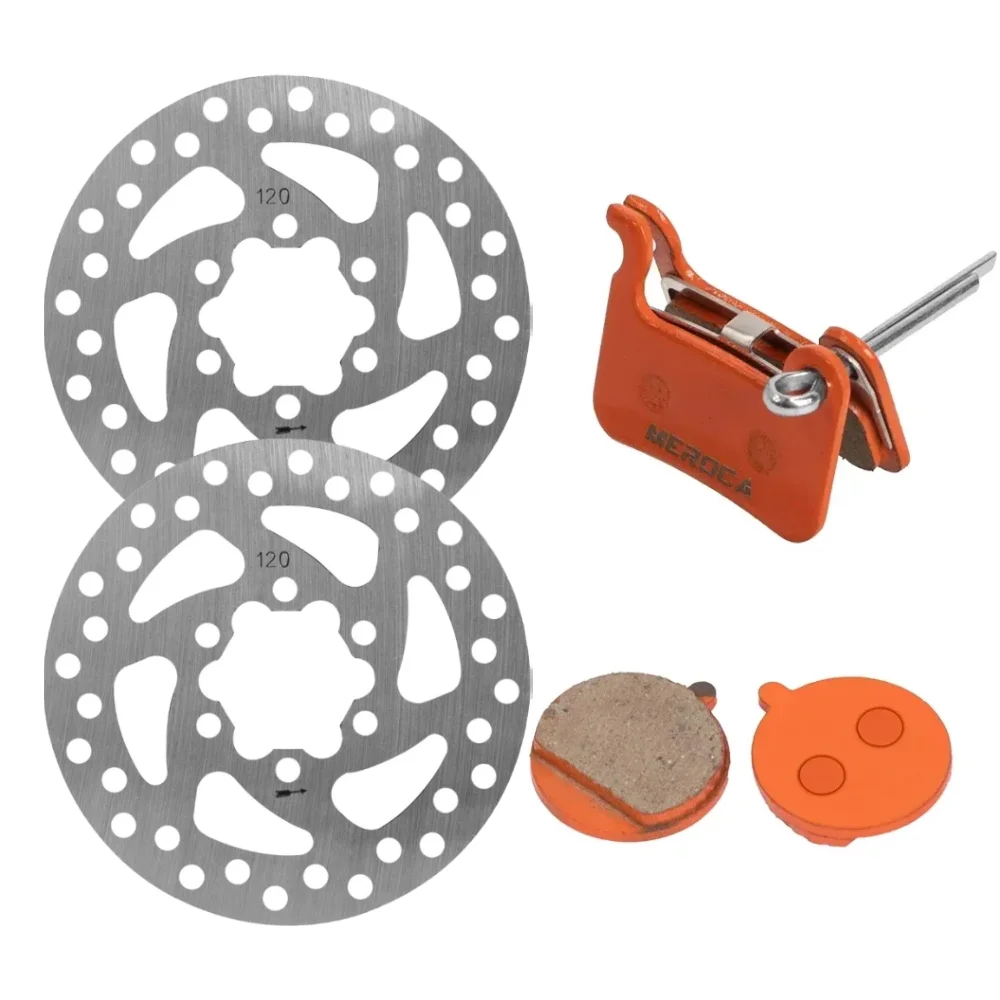 Bremsersatz-Kit 120mm Bremsscheibe Bremsbeläge für Ninebot ZT3 ZT3Pro Vorder- und Hinterbremszubehör Bremsscheibe