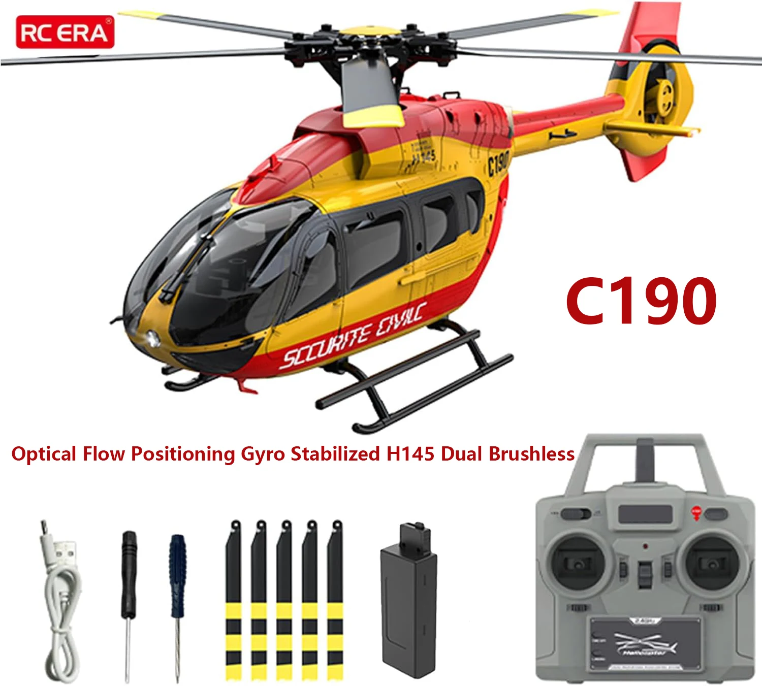 

Coolbank C190 Самолет 2,4G 6CH 1:30 Бесщеточный двигатель RC Вертолет Оптическая локализация потока Бесфлайбарный радиоуправляемый вертолет для мальчиков H 145