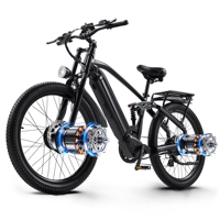 CMACEWHEEL Electric Bike Adults 26” Fat Tire Ebike with Dual Motor E Mountainbike for Men & Women,48V/17Ah Battery,Torque 120N.m