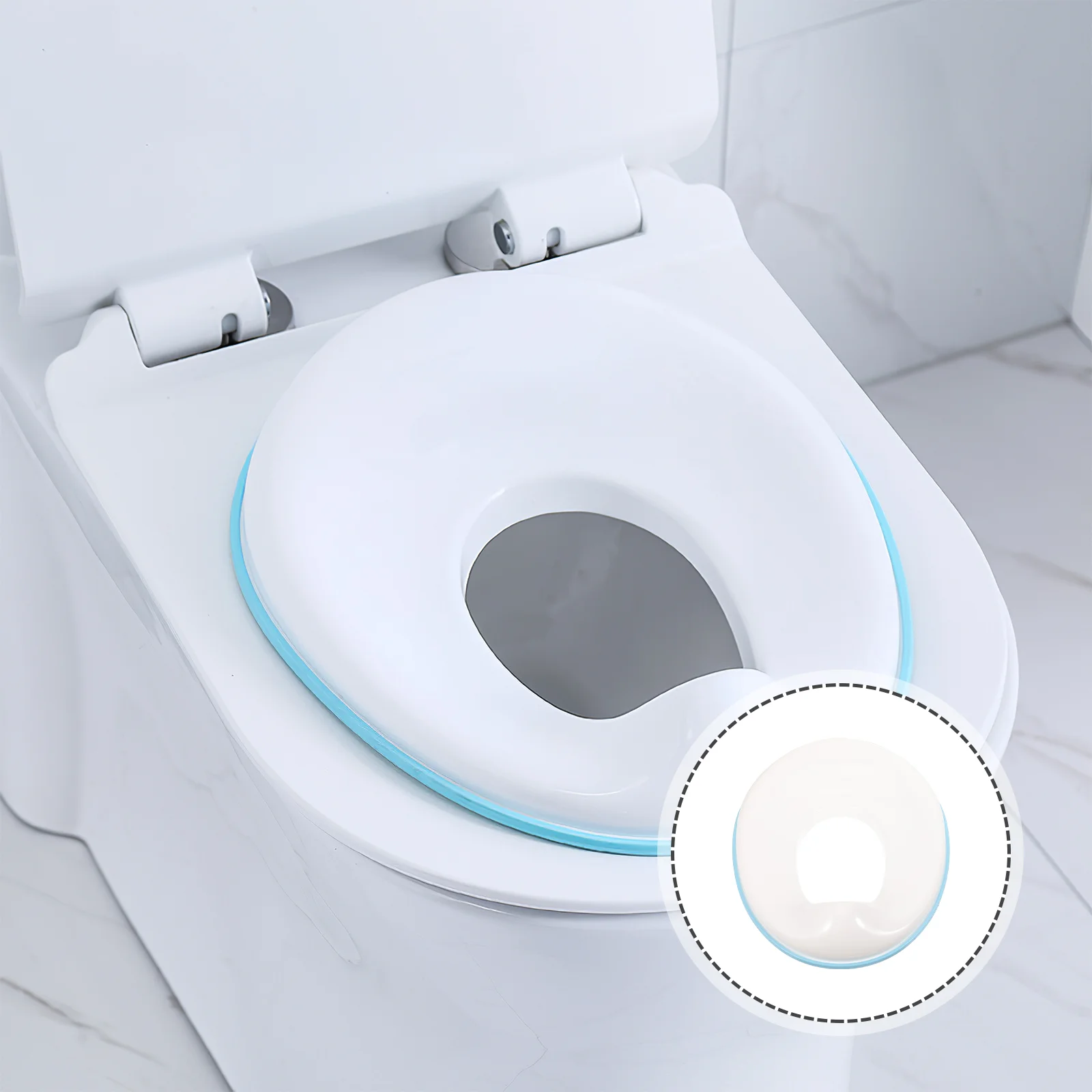 Toilet Seats Baby Potty Trainer Ring Training Bedpan Foldable White Toddler Women's