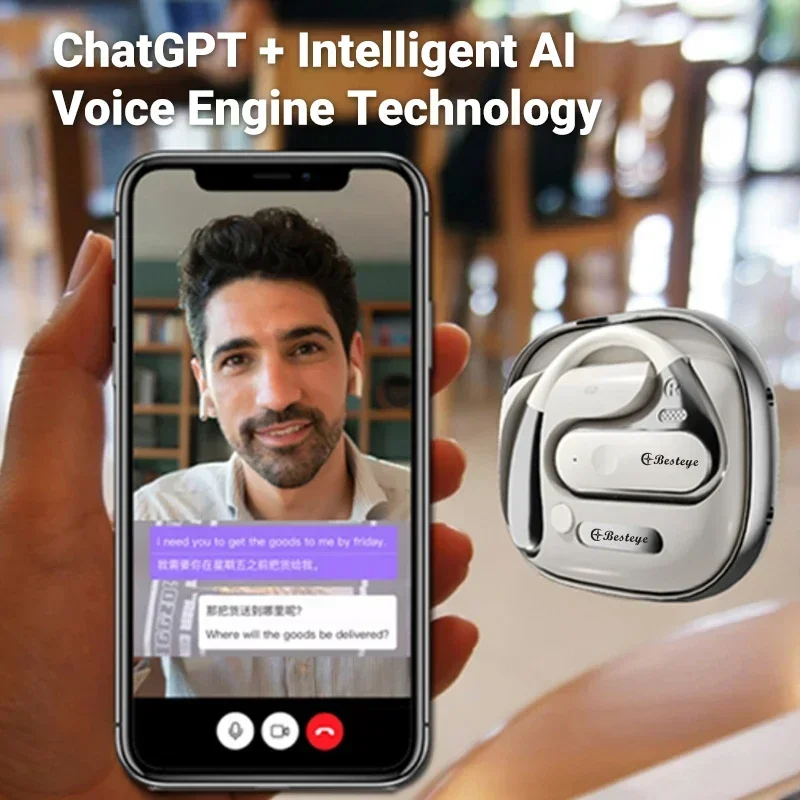 latest  language AI translate machine for conference online offline real time instant portable voice Ai translator earbuds