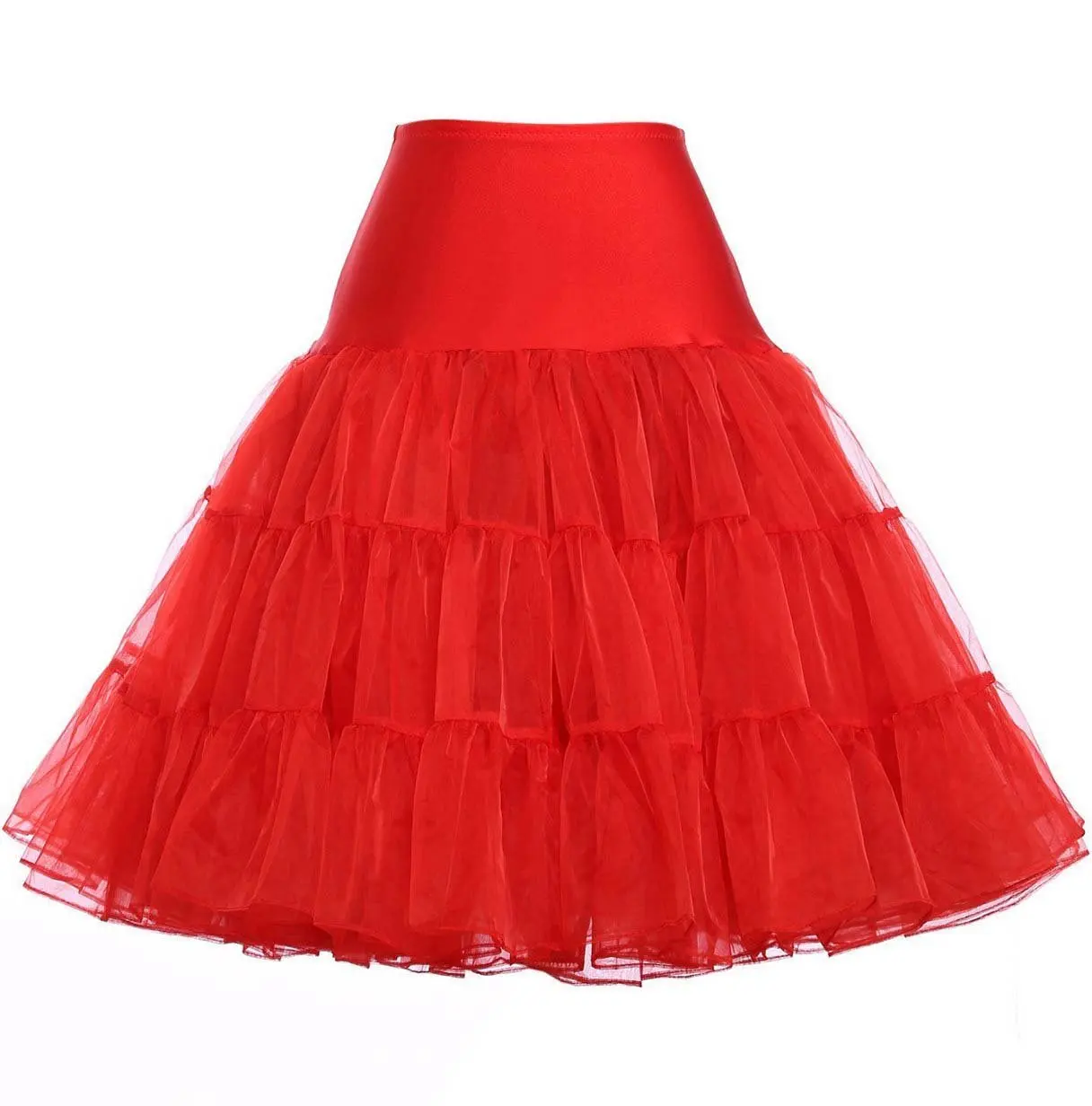 Jupon tutu vintage pour femmes, sous-vêtement crinoline rétro, 343