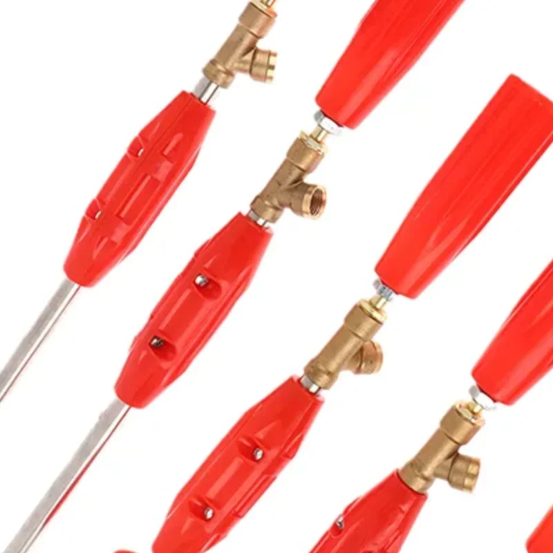 Garden Sprayer Nozzle High Pressure Water Spray Sprinklers Adjustable Power Sprayer Nozzle Spraying Rod Agriculture Tools
