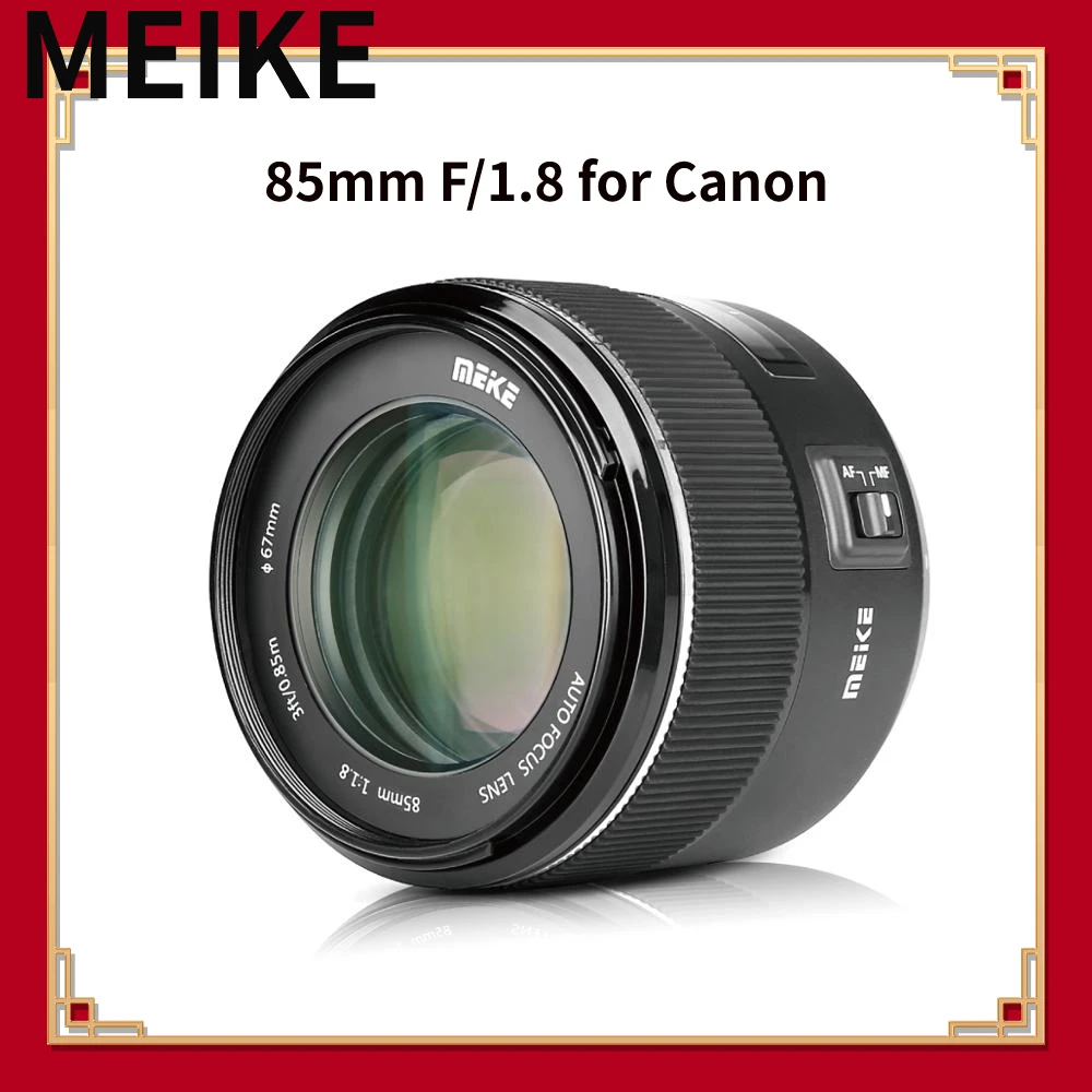 

Meike 85mm F/1.8 Full Frame Auto Focus Portrait Prime Lens for Canon EOS EF Mount Digital SLR Cameras