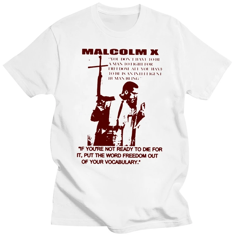 Malcolm X T-shirt MLK Ferguson Mike Brown Nelson Mandela new Angela Davis(2)