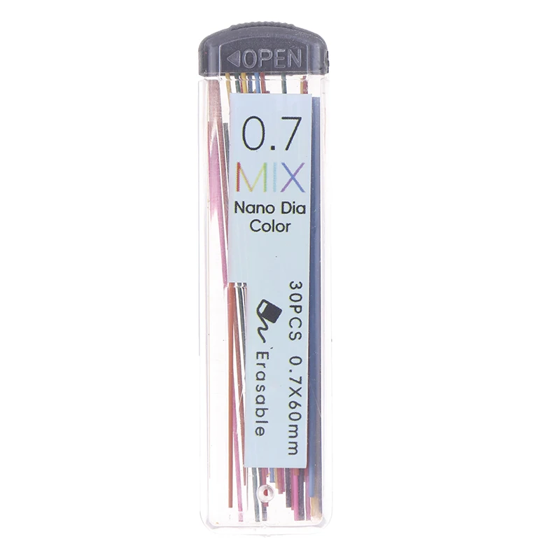 1PC 0.7mm Colored Automatic Lead Refill HB Graphite Lead Art Sketch Painting Pencil Leads Stationery