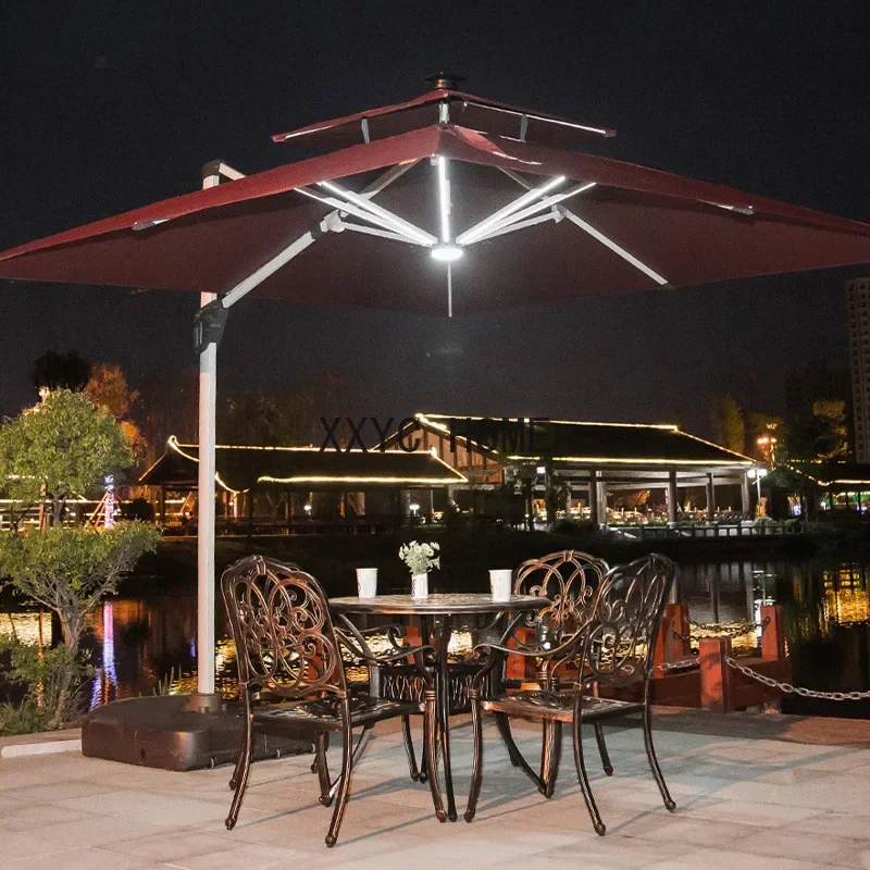 ม่านบังแดดกลางแจ้งวิลล่าลานร่มระเบียงสวน