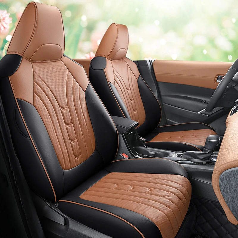 Front and Rear Full Set Durable Quality Artificial Leather Car Seat Cover Specific Customize for 2022-2024 Toyota Corolla Cross