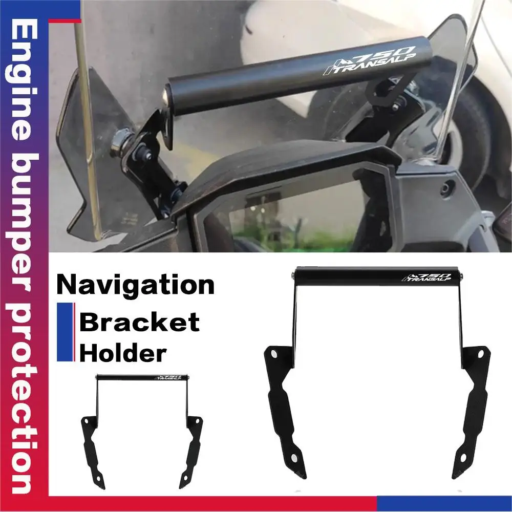 

For Honda XL750 TRANSALP xl750 transalp 2023 2024 2025 XL 750 Motorcycle Navigation GPS Plate Bracket Phone USB Adapt Holder Kit