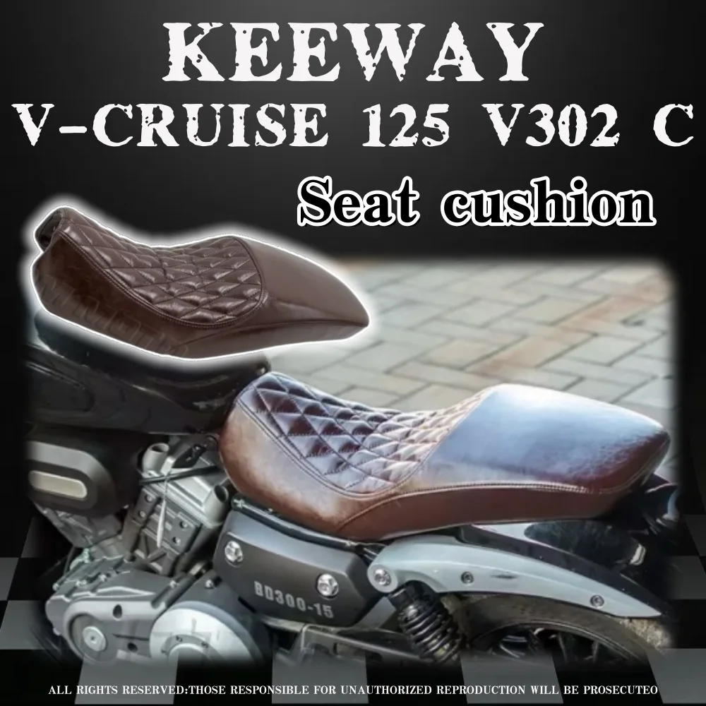 دراجة نارية تمديد مقعد تعديل وسادة مقعد مزدوج توسيع المقعد الخلفي الناعم ل Keeway V كروز 125 Keeway V302c