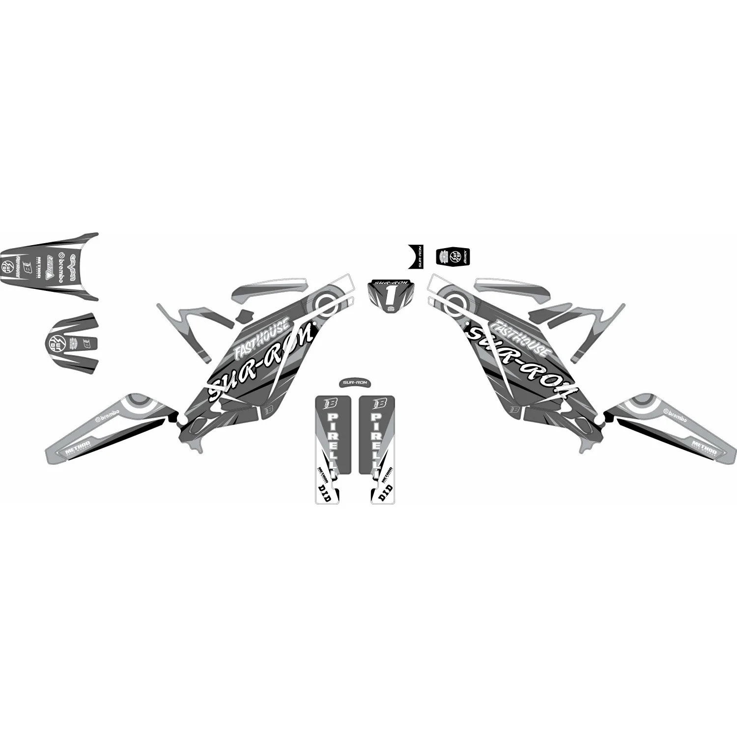 Motorcycle Body Fairing Sticker Decal Protective  eBike eMoto Full Graphic Kit For Surron Light Bee X  Design -37