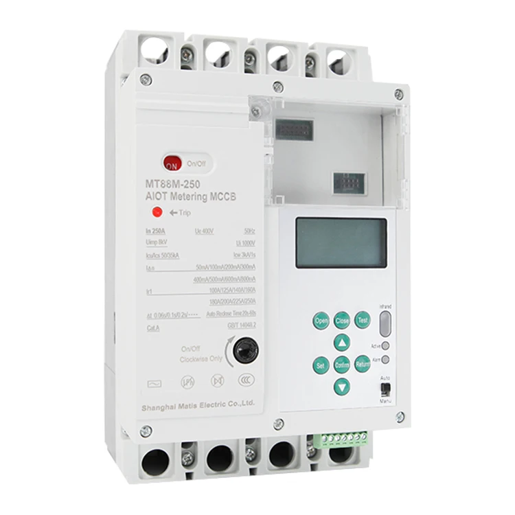 Voor MT88M-250A 50KA 400V 50 Hz Gegoten Stroomonderbreker Elektronische