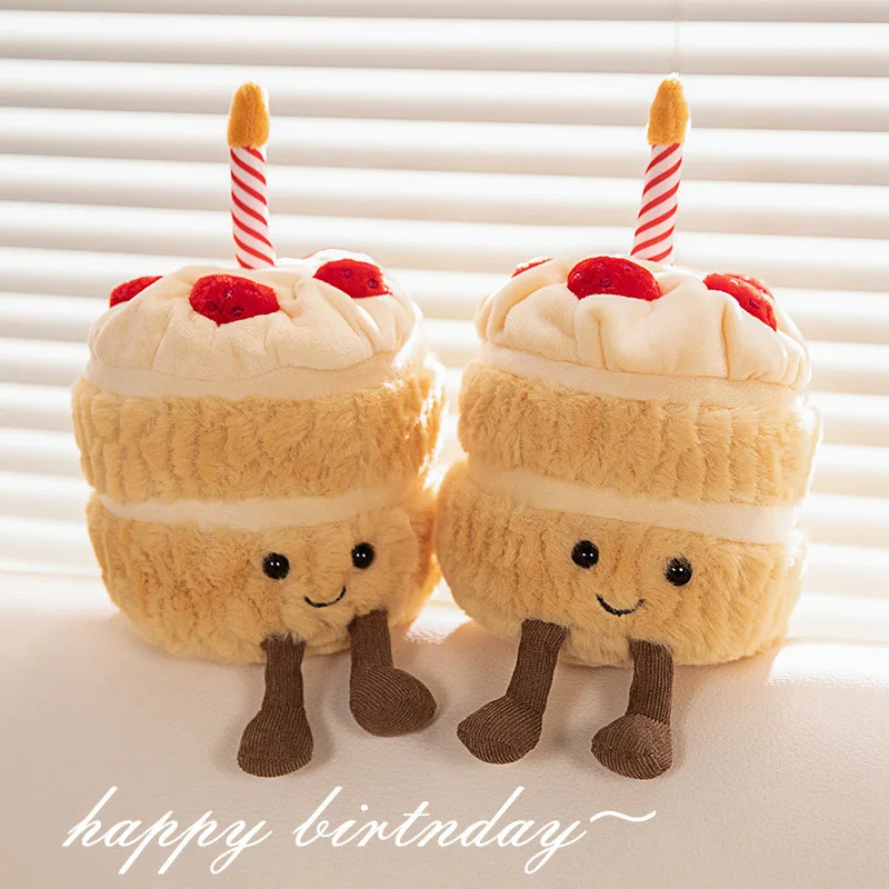 

2025 New Creative Fun Cute Birthday Cake Doll Can Sing Birthday Songs with Plush Dolls The Best Birthday Gift for Friends
